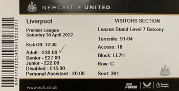 Match ticket