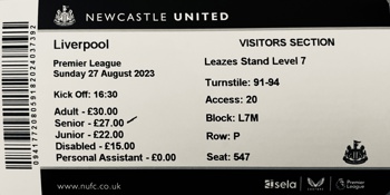 Match ticket