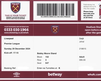 Match ticket