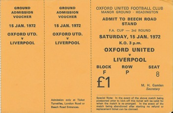 Match ticket stub