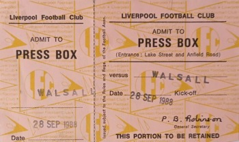 Press Box ticket