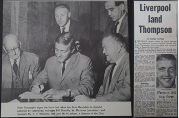 Thompson signs for the Reds! - August 1963