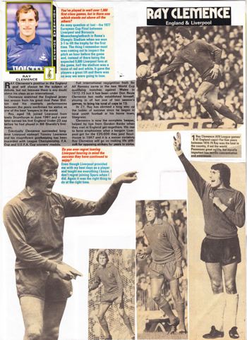 Page from Arnie's scrapbook (editor of LFChistory.net)