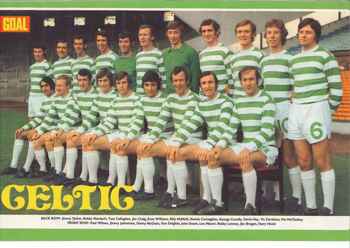 Celtic team poster from 1971/72