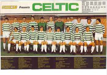 Celtic team poster from 1972/73