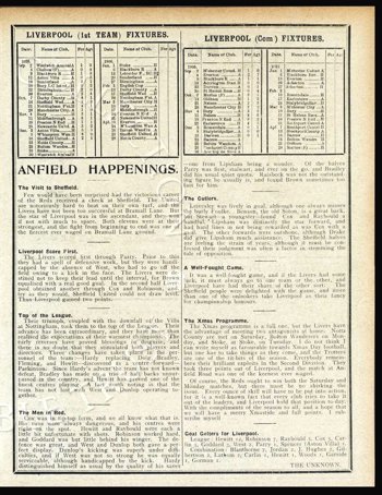 Club programme report courtesy of the Everton Collection Charitable Trust