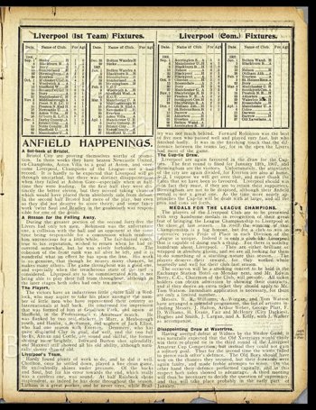 Club programme report courtesy of the Everton Collection Charitable Trust