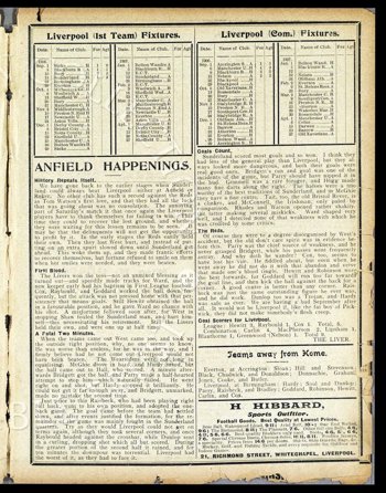 Club programme report courtesy of the Everton Collection Charitable Trust