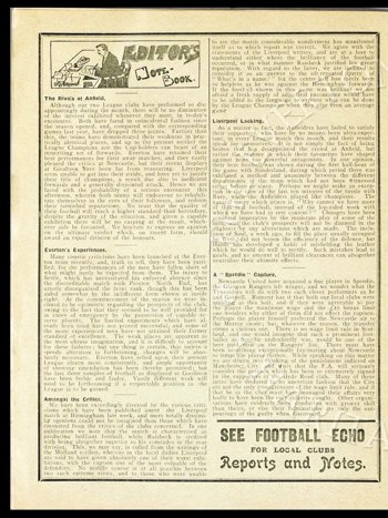 Club programme criticism courtesy of the Everton Collection Charitable Trust