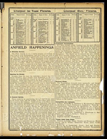 Club programme report courtesy of the Everton Collection Charitable Trust