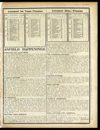 Club programme report courtesy of the Everton Collection Charitable Trust