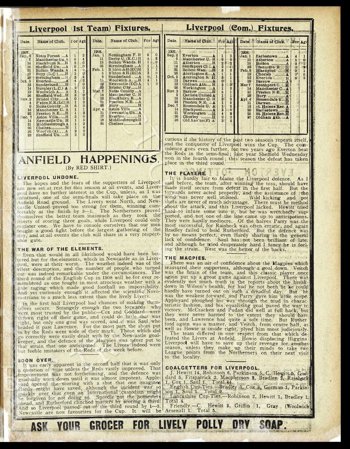 Club programme report courtesy of the Everton Collection Charitable Trust