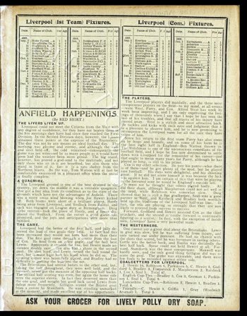 Club programme report courtesy of the Everton Collection Charitable Trust
