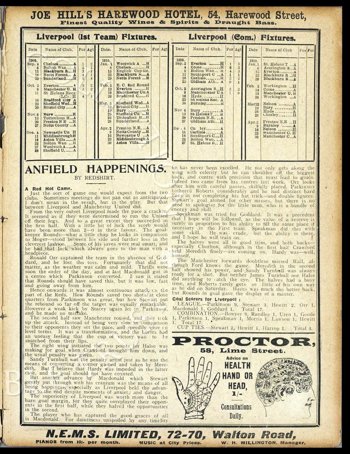 Club programme report courtesy of the Everton Collection Charitable Trust