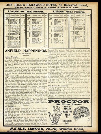 Club programme report courtesy of the Everton Collection Charitable Trust