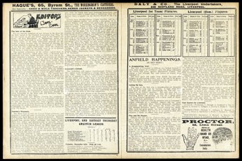 Club programme report courtesy of the Everton Collection Charitable Trust