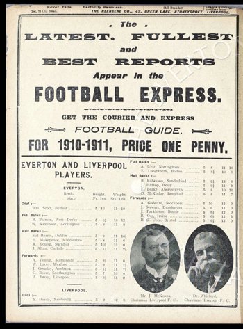 Club programme stats courtesy of the Everton Collection Charitable Trust