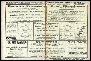 Club programme potential line-up courtesy of the Everton Collection Charitable Trust