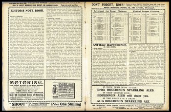 Club programme report courtesy of the Everton Collection Charitable Trust