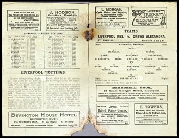 Club programme report courtesy of the Everton Collection Charitable Trust