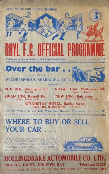 Match programme