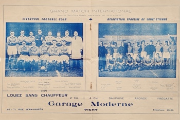 Match Programme Page