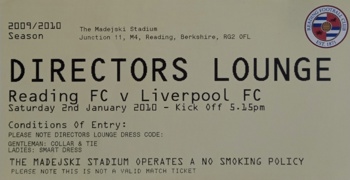 Directors lounge ticket