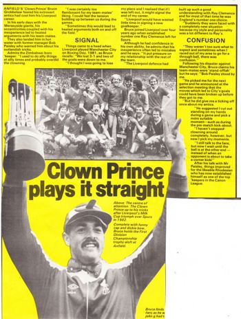 Clown prince plays it straight