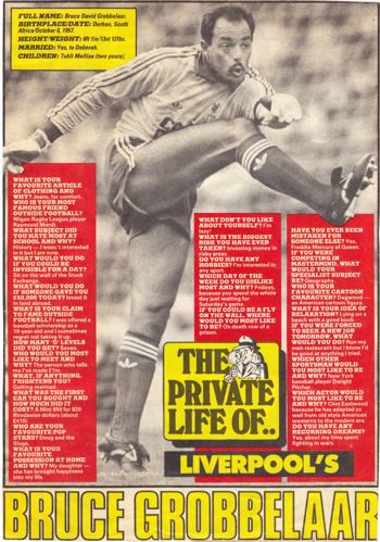 The Private Life of Bruce Grobbelaar - 1985