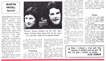 Golf or football for Hansen?