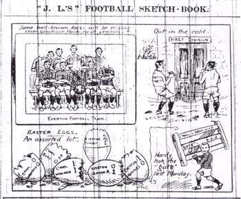 Hardy takes the gate (sketch) - 22 April 1911