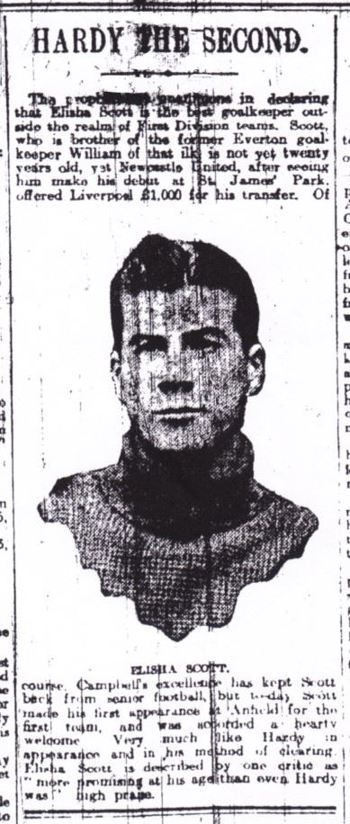 Hardy the 2nd - Liverpool Echo in the 1913/14 season