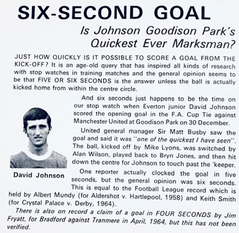 Six Second Goal