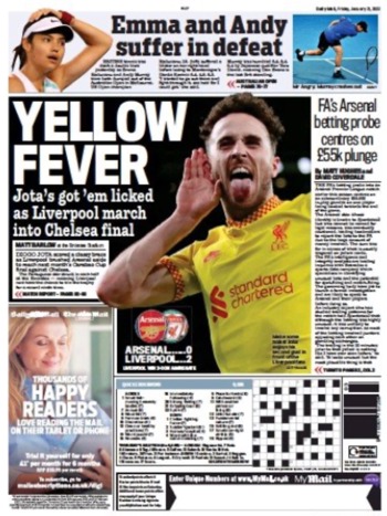 Daily Mail January 2022