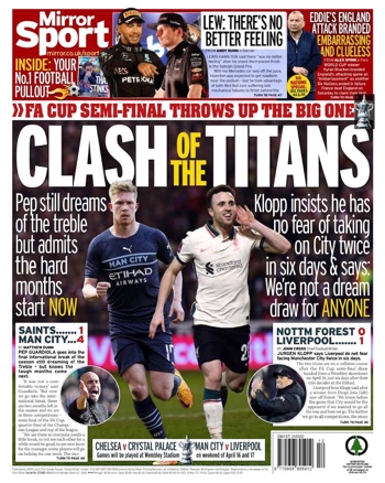 Daily Mirror March 2022