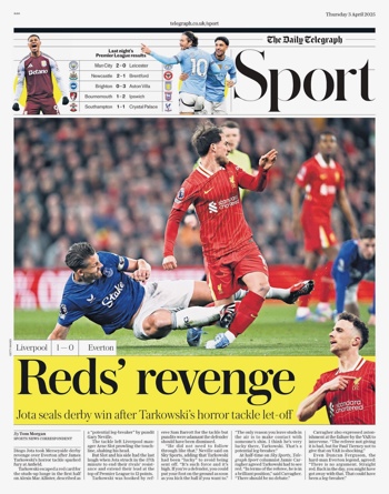 Daily Telegraph April 2025
