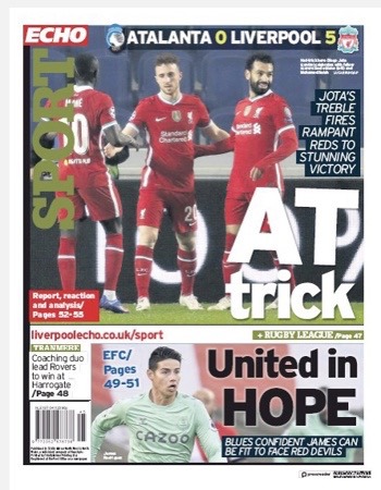 Liverpool Echo Backpage November 2020