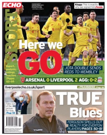 Liverpool Echo Backpage January 2022