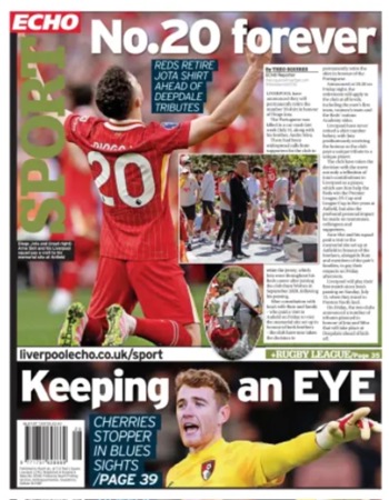 Liverpool Echo Backpage - 12 July 2025