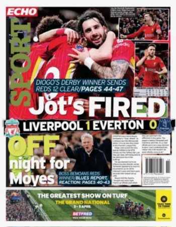 Liverpool Echo Backpage April 2025