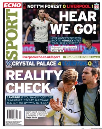 Liverpool Echo Backpage March 2022