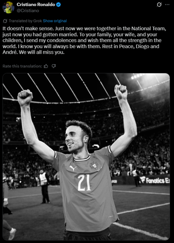 In memoriam - Writer: Cristiano Ronaldo