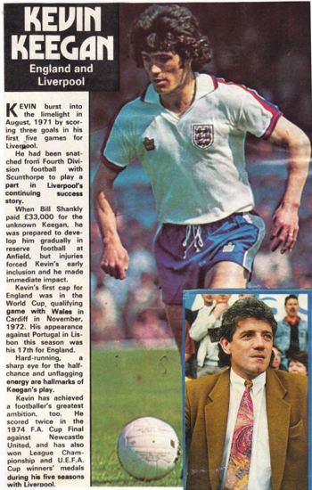 Keegan - England profile 1976