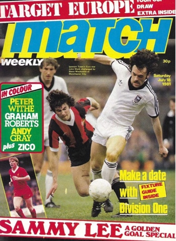 1981 - Match Weekly cover