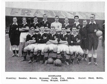 Scotland Lineup vs Wales - 1952