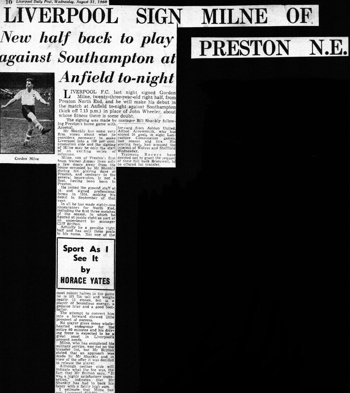 Liverpool Sign Milne