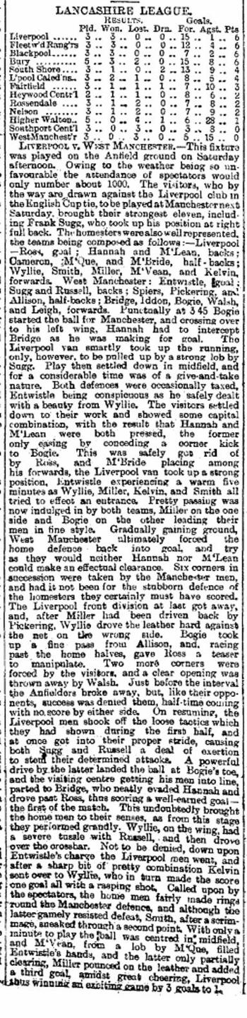 Liverpool Mercury report