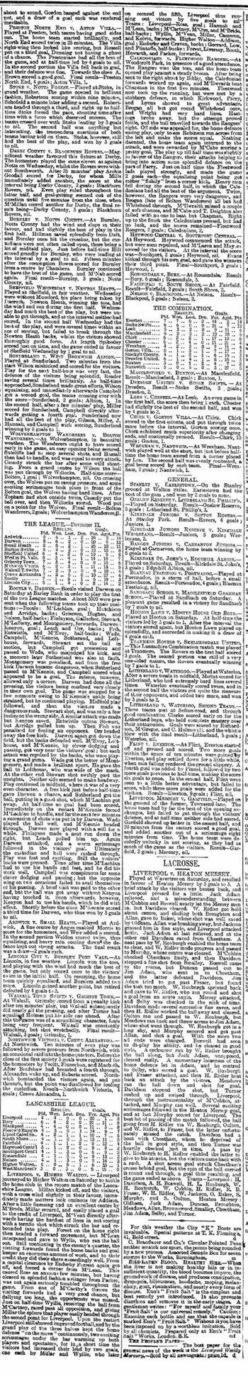 Liverpool Mercury report