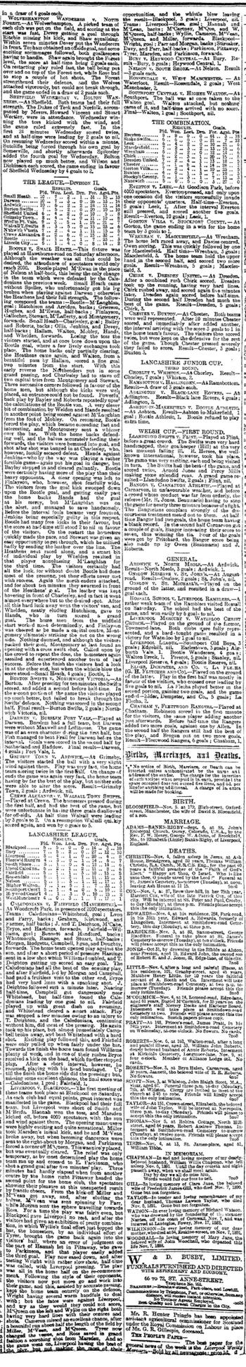 Liverpool Mercury report