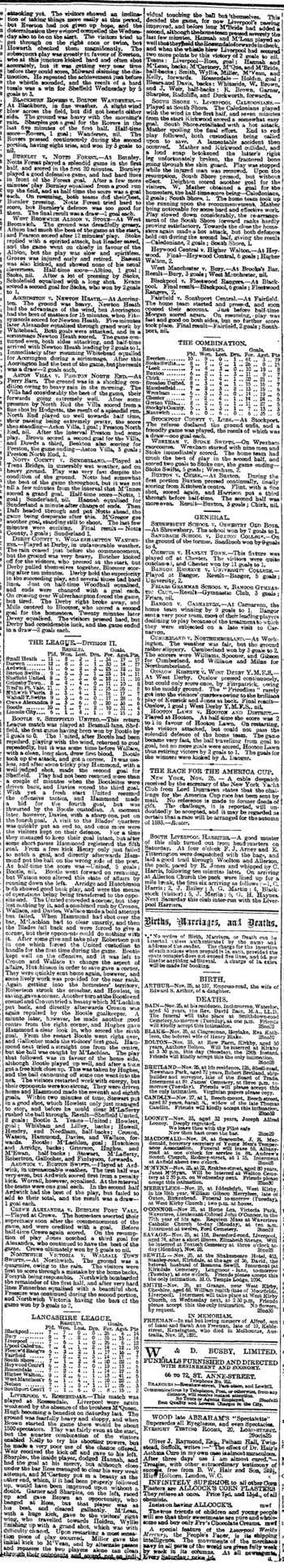 Liverpool Mercury report